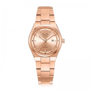 Alexandre Christie AC 8697 Rosegold Full Lady Sapphire LDBRGLN